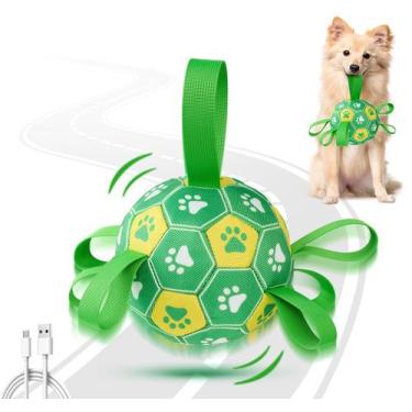 Imagem de Bola de Futebol Interativa para Cães Qraxond com Recarga USB