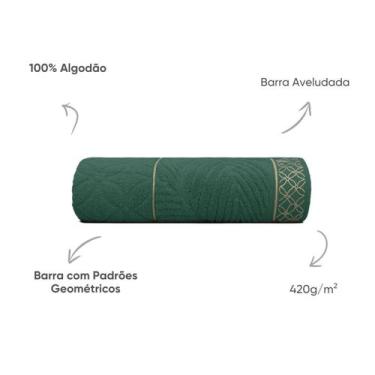 Imagem de Toalha Rosto Macia 50x75cm Nativa Appel Varias cores Luxo, Verde amazo