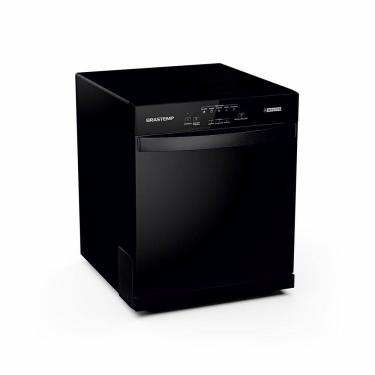 Imagem de Lava Louças Brastemp 8 Serviços com Função Acquaspray BLF08AE Preta 110V