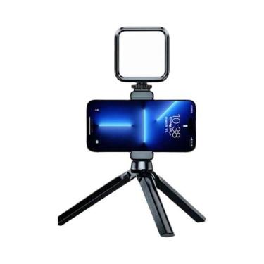 Imagem de Mini Tripé Portátil Com Luz LED Para Selfie E Fotografia Móvel Ao Ar L