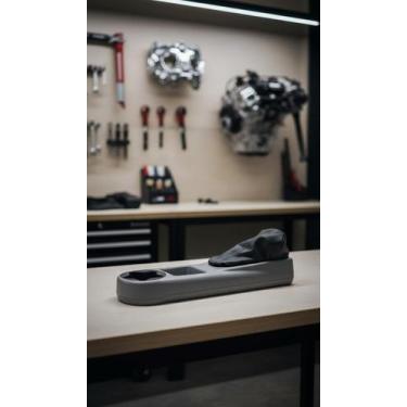 Imagem de Console Central com Coifa e Porta Copos Cinza - Congratulations Store