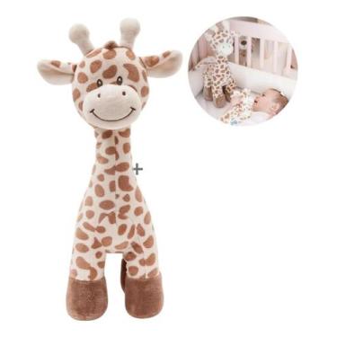 Imagem de Pelúcia Buba Para bebês Buba hipoalergênico leão e girafa, Girafa