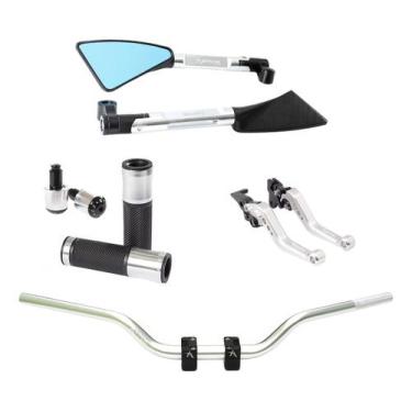 Imagem de Manete Manopla Retrovisor Peso Guidão Yes 125 Intruder 125 - Stark Rac