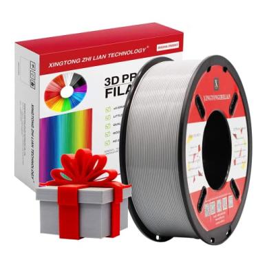 Imagem de PLA Filament 1.75mm, 3D Printer Filament for 3D Printers Accuracy +/- 0.02 mm 1Kg Spool, 1.75mm, Gray