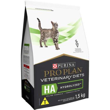 Imagem de Ração Seca Nestlé Purina Pro Plan Veterinary Diets HA Hydrolyzed para Gatos - 1,5 Kg