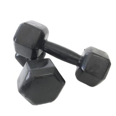 Imagem de Par de Halter Dumbell Sextavado Revestido Ahead Sports 6 kg Preto
