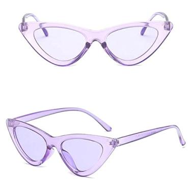 Imagem de Óculos de sol femininos retrô moda sexy triângulo óculos de sol masculinos tendência streetwear cateye óculos uv400 óculos de sol de condução, 14, china