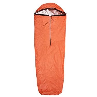 Imagem de Domary - Saco de dormir de nylon leve para camping, viagem e caminhadas - 208 cm x 81 cm - 3 Estações - Múmia - Zíper - Aventureiros ao ar livre, camping, caminhadas