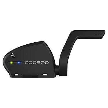 Imagem de COOSPO Sensor de cadência e velocidade, 2 em 1 Bluetooth ANT+ RPM sensor de cadência de ciclismo, sensor de velocidade de bicicleta sem fio para bicicleta, computador de ciclismo compatível/Rouvy