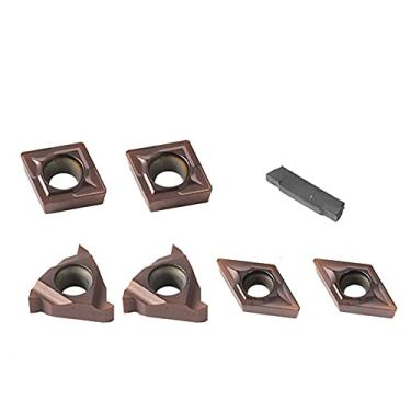Imagem de Tingpai 7 PCS Multifuncional Carboneto Sólido Inserções Titular Chato Bar Pa Torno Fer mentas de Torneamento