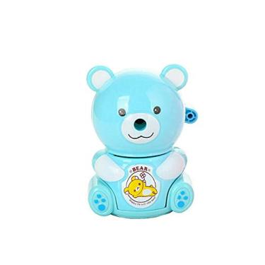 Imagem de Apontador de mão Senrise, apontador de lápis seguro com design de urso fofo para mesa e mão para crianças, professores, escritório, escola, HA3967BU, Azul, 10x 6.2x 10.6cm
