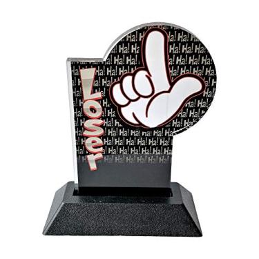 Imagem de Express Medals Placa de prêmio de troféu perdedor de 15,24 cm em acrílico colorido presente Prime