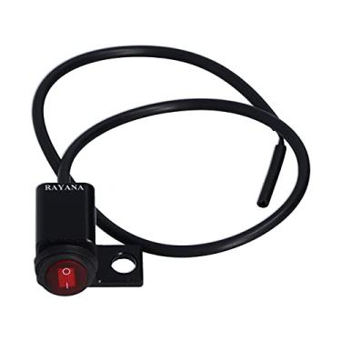 Imagem de Interruptor de guidão, luz de neblina de farol botão liga/desliga para motocicleta ATV com orifício de montagem de 1 cm (lado esquerdo)