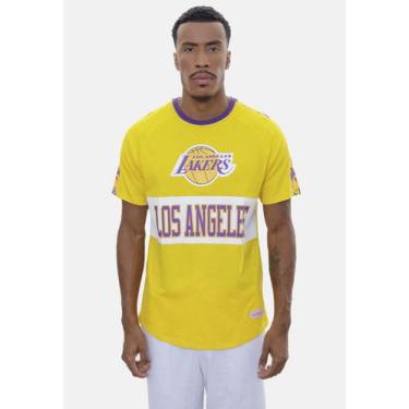 Imagem de Camiseta Mitchell & Ness Especial Los Angeles Lakers Amarela