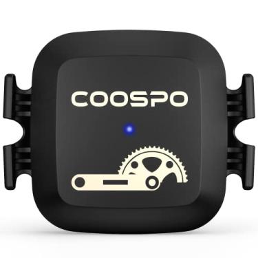 Imagem de COOSPO Sensor de cadência e velocidade, sensor de cadência de bicicleta sem fio para computador de bicicleta/Rouvy/Peloton/Wahoo