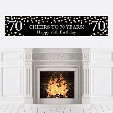 Imagem de Adult 70th Birthday - Gold - Birthday Party Decorations Party Banner