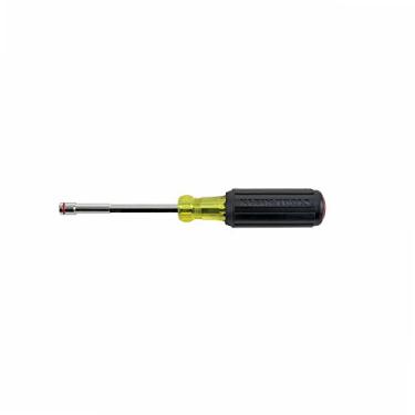 Imagem de Klein Tools Chave de porca resistente 635-1/4 1/4 1/4" com ponta magnética, eixo oco de 10,16 cm, cabo acolchoado