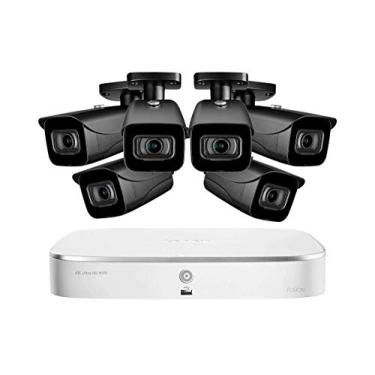 Imagem de Lorex N4K2-86BB 8 Sistema de Vigilância 4K Canal com N842A82 2TB 4K Fusão NVR e 6 E841CAB 8MP Bala Câmeras