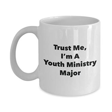 Imagem de Caneca Trust Me, I'm A Youth Ministry Major - Caneca de café divertida - Lindas ideias de presentes de formatura para amigos e colegas de classe