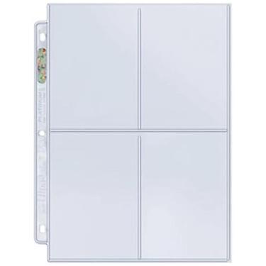 Imagem de Ultra Pro 25 (vinte e cinco páginas) Páginas de cupom de 4 bolsos (3,5 x 5 polegadas, bolsos de carga superiores), Limited edition