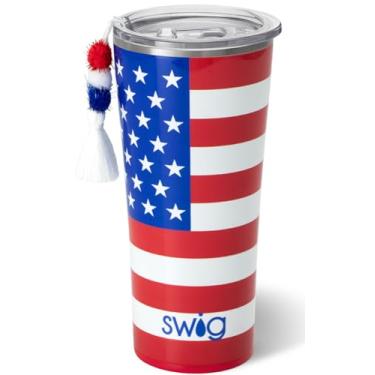 Imagem de Swig Life Copo de 623 g, copo de caf isolado com tampa, adequado para copos, pode ser lavado na lava-lou as, a o inoxid vel, canecas grandes de viagem isoladas para bebidas quentes e frias (todas