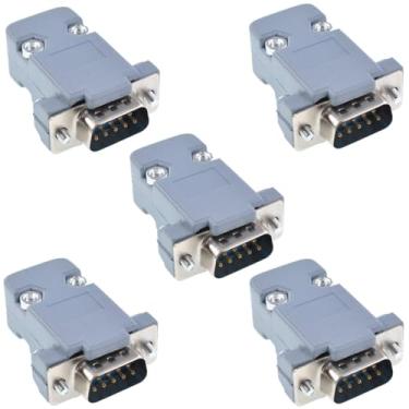 Imagem de Ganasome Kit de conector macho DB9 de plástico para reparo de 5 peças