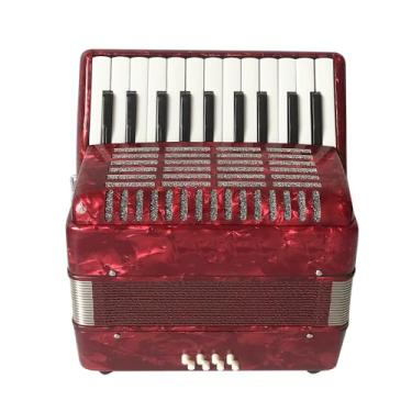 Imagem de BailingDS Acordeão 22 teclas 8 graves acordeão instrumento acordeão iniciante acordeão profissional presentes para adultos estudantes acordeão 22 teclas de piano 8 acordeão baixo botão (bule)