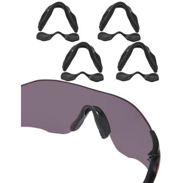 Imagem de Bowyer 4 pares de almofadas de nariz de substituição compatíveis com óculos de sol Oakley EVZero Path OO9308 / Pitch OO9383 / Range OO9327 - Preto