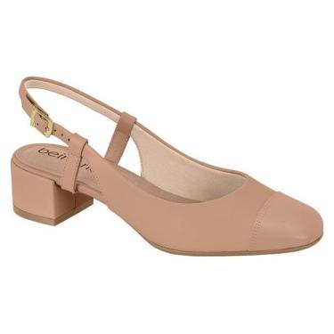 Imagem de Sapato Scarpin Slingback Beira Rio Salto Bloco Baixo 4301.111.9569 - B