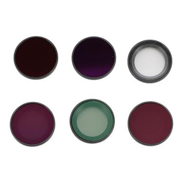Imagem de Kit de Filtros de Lente de Câmera 6 Em 1, Filtro de Lente ND8 ND16 ND32 ND64 CPL STAR ND, Conjunto de Filtro de Densidade Neutra de Vidro óptico HD para Câmera de Ação GO 3S