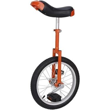 Imagem de Monociclo Bicicleta Monociclo Competitivo Criança Adulto Engrossado Liga de Alumínio Quadro Engrossado Bicicleta de Equilíbrio, Para Esportes ao Ar Livre, Laranja, 16 polegadas