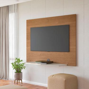 Imagem de Painel Suspenso Artely com 120 cm de Largura, Ideal para TV de até 50" - Cinamomo/Off White