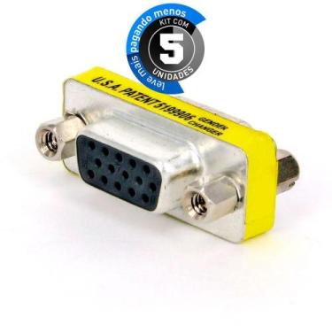 Imagem de Emenda Vga Fêmea - Kit 5 - Cirilo Cabos