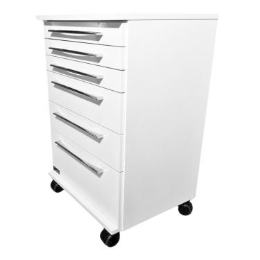 Imagem de Gavetas De Esmaltes Mesa Auxiliar C/ Rodinhas P/ Salão