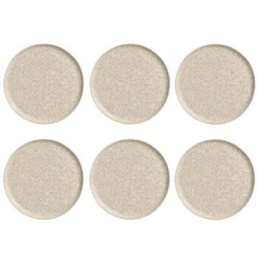 Imagem de Conjunto de Pratos Rasos 06 Peças Bio Luar Porto Brasil