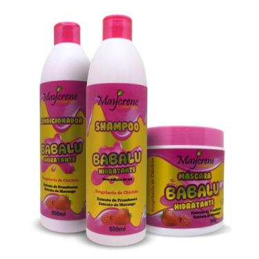 Imagem de Kit Morango e Framboesa Hidratante Shampoo, Condicionador e Máscara Ma