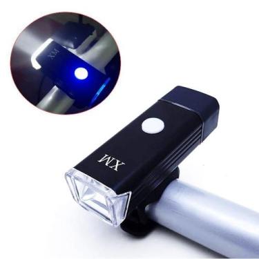 Imagem de Farol Lanterna LED sinalizador para bike Bicicleta Recarregável USB XM