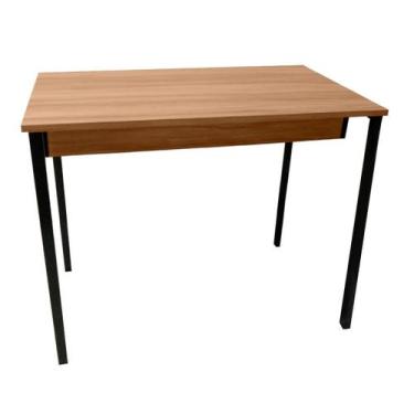 Imagem de Cantinho do Café Mesa Pequena Atendimento 90x50 Nogal/Preto REALME