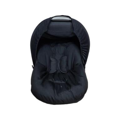 Imagem de Kit Passeio Para Bebê Conforto 4 PeçasLiso - IbiBordadosEnxovais, Pret
