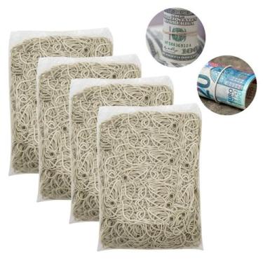 Imagem de Elástico Ou Borrachinha Para Dinheiro 4800 Unidades 4Kg Cor Bege - Elá