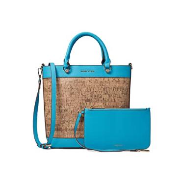 Imagem de Anne Klein Mini bolsa de cortiça com bolsa, Mar turquesa/cortiça, One Size