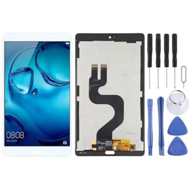 Imagem de Hongyan Reparo da tela Tela LCD OEM para Huawei Mediapad M3 8,4 polegadas/YIBTV-W09 / BTV-DL09 com Montagem Full (White) substituição da tela