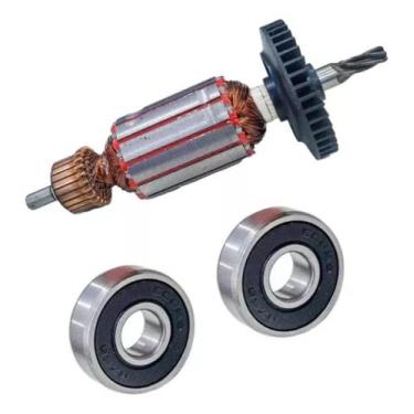 Imagem de Induzido + Rolamento P/ Furadeira Bosch 1182 /gsb 20-2 220v