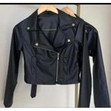 Imagem de Jaqueta material sintético Feminina com Zíper na Frontal - STILOO MODA