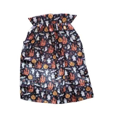 Imagem de Capa De Halloween Castelo e Fantasma Fantasia para Adulto ou Criança -