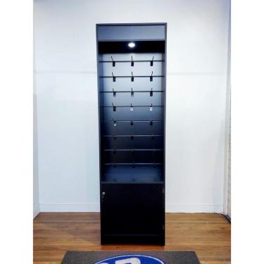 Imagem de Anita Slim Canaletada com Armário Preto Design Moderno e Elegância Sob Medida