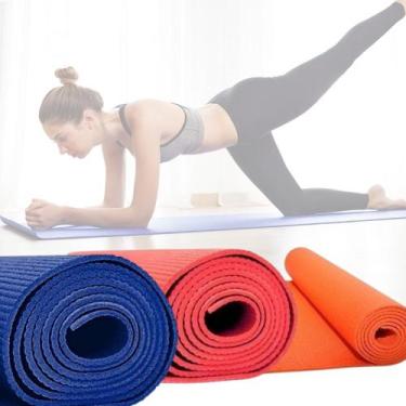 Imagem de Colchonete Tapete Yoga Ginástica Pilates 1,73mx61cmx04mm - RedStar