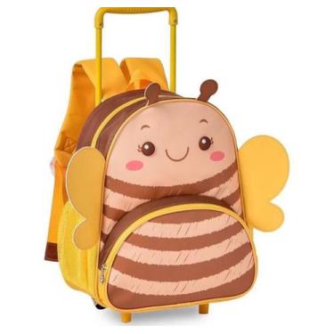 Imagem de Mochila InFantil de Rodinha Escolar Joaninha / Abelhinha /Borboleta - 