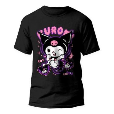 Imagem de Camiseta Kuromi Anime Onegai My Melody Hello Kitty Algodão - Kamisetas