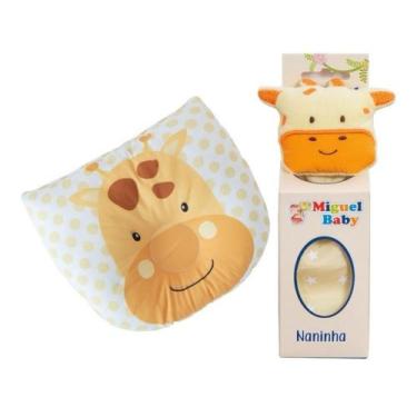 Imagem de Kit Baby Para Dormir 2 Pçs Sono Tranquilo Naninha Pelúcia Zoo + Traves